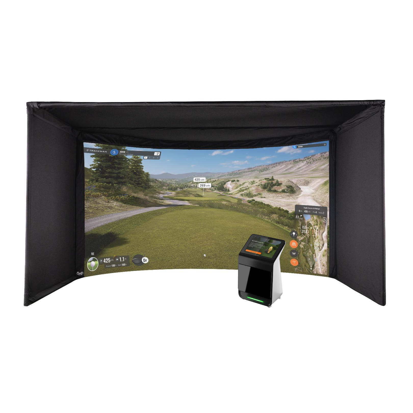 Garmin Approach R50 Carl's Curved Golf Simulator Package