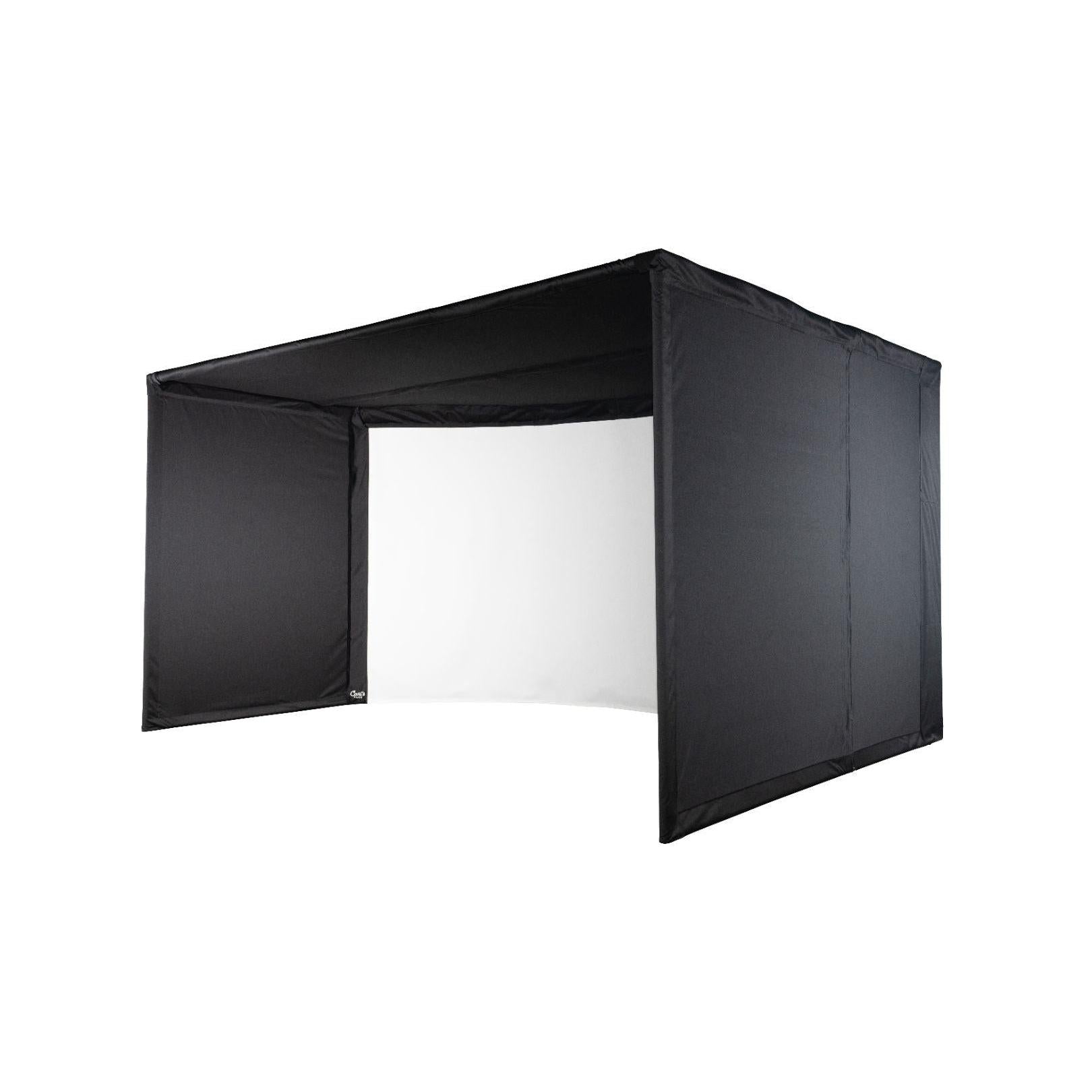 Carl's Curved Golf Simulator Enclosure Kit with Impact Screen